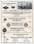 Fink's Service, Elkhorn Motors, Kloosterman Roofing, Meadow Gold Ice Cream, Meinhardt Bank, Walworth County 1955c